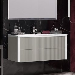 Opadiris Мебель для ванной Рубинно 120 подвесная серая – фотография-4